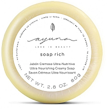 Ультра-питательное крем-мыло - Ayuna Soap Rich Ultra-Nourishing Creamy Soap — фото N2