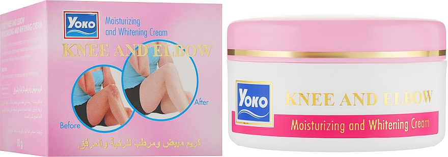 Відбілювальний і зволожувальний крем для колін і ліктів - Yoko Knee and Elbow — фото N1