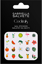 Парфумерія, косметика Наклейки для дизайну нігтів - Gabriella Salvete Cocktails Nail Stickers