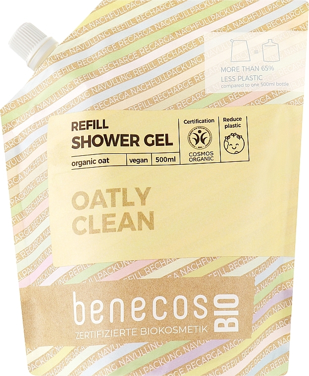 Гель для душа - Benecos Shower Gel Organic Oats (сменный блок) — фото N1