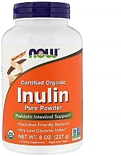 Інулін органічний, порошок - Now Foods Certified Organic Inulin Pure Powder — фото N1