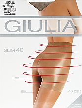 Духи, Парфюмерия, косметика УЦЕНКА Колготки для женщин "Slim" 40 den, glace - Giulia *