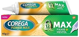 Парфумерія, косметика Крем для зубних протезів, суперсильний, смак ментолу - Corega Power Max Denture Fixing Cream + Mentol