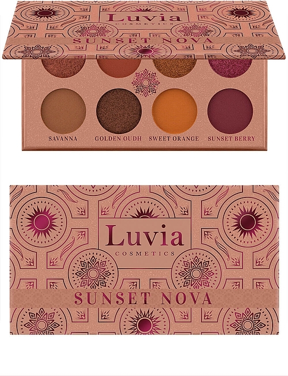 Палетка теней для век - Luvia Cosmetics Sunset Nova Eyeshadow Palette — фото N1