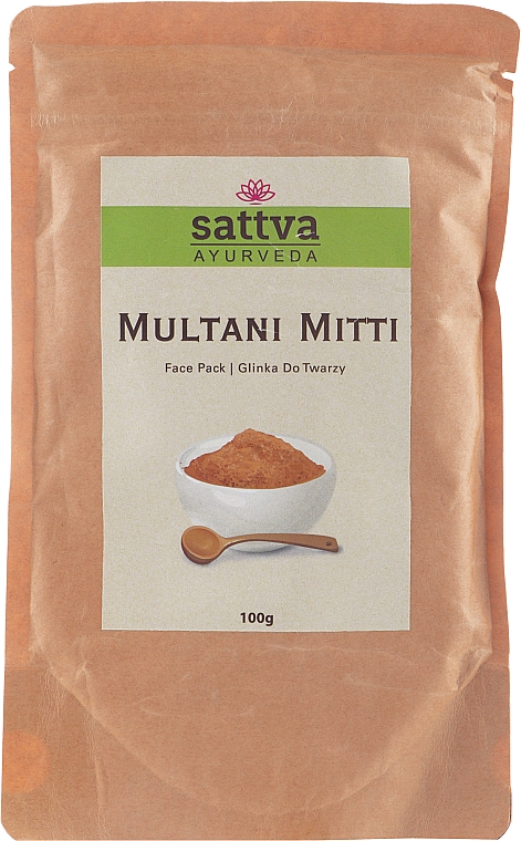 Глина осветляющая для лица - Sattva Ayurveda Multani Mitti — фото N1