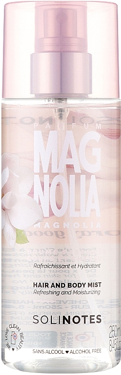 Solinotes Magnolia - Мист для волос и тела — фото N1