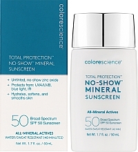 Прозрачный минеральный солнцезащитный флюид - Colorescience Total Protection No-Show Mineral Sunscreen SPF 50 — фото N2