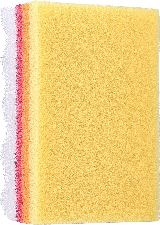 Губка для душа "Радуга", желтая - LULA — фото N1