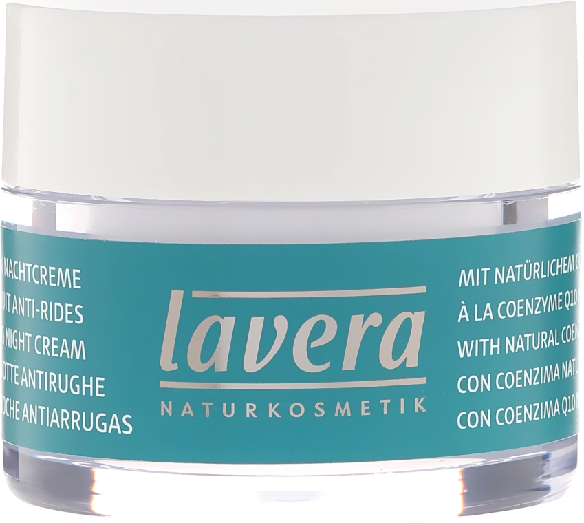 Омолоджувальний нічний крем - Lavera Basis Sensitiv Anti-Ageing Night Cream with Q10 — фото N2