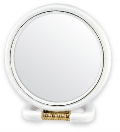 Зеркальце косметическое, 5046, белое - Top Choice