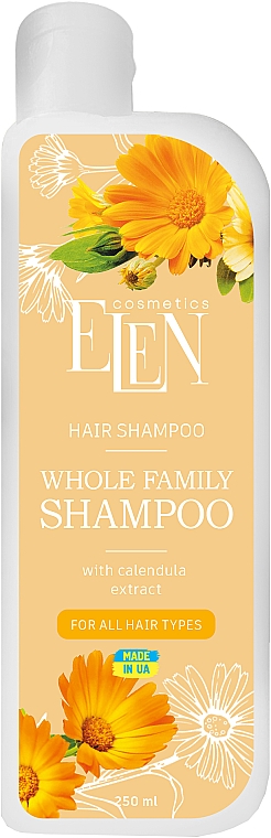Шампунь для всієї родини з екстрактом календули - Elen Cosmetics Whole Family Shampoo With Calendula Extract — фото N1