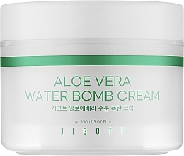 Успокаивающий крем с экстрактом алоэ - Jigott Aloe Vera Water Bomb Cream — фото N1