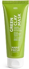 Маска с зеленой глиной и экстрактом каннабиса для проблемной кожи - Marie Fresh Cosmetics Anti Acne Green Clay Mask — фото N1