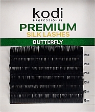 Парфумерія, косметика Накладні вії Butterfly Green B 0.15 (6 рядів: 12 мм) - Kodi Professional
