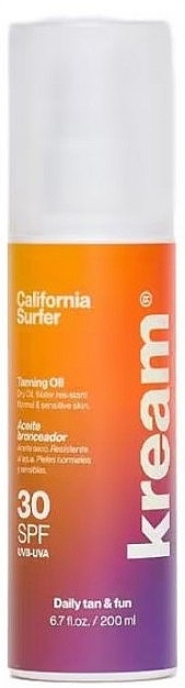 Олія для засмаги - Kream California Surfer Tanning Oil SPF30 — фото N1