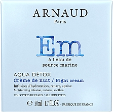 Крем для лица ночной с водой морских источников - Arnaud Aqua Detox Night Cream — фото N2