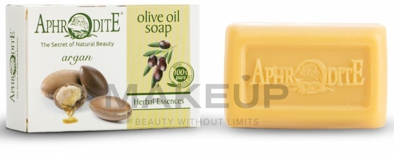 Мило з оліями аргани та оливи - Aphrodite Olive Oil Soap With Argan — фото 100g