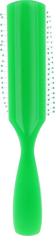 Щітка масажна вузька 9 рядів, зелена - Titania — фото N2