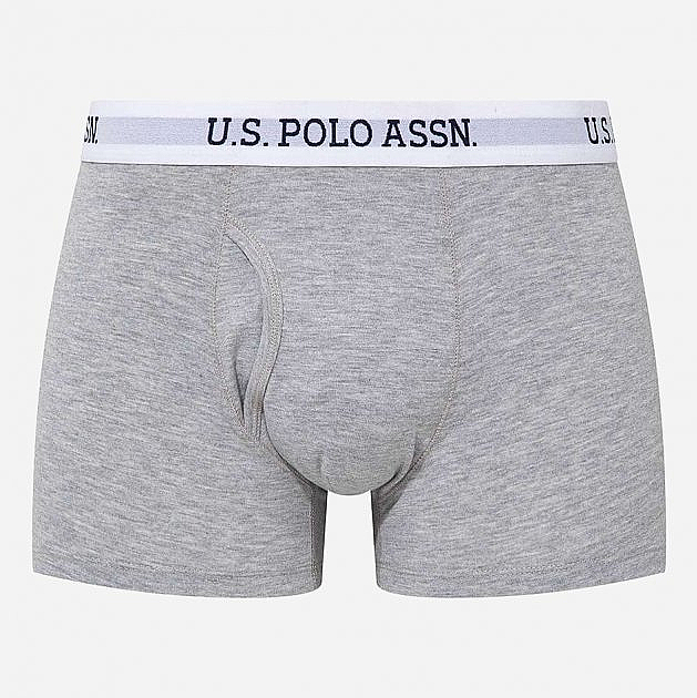Трусики-шорты, grey melange - U.S. Polo Assn. — фото N1