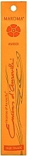 Духи, Парфюмерия, косметика Ароматические палочки "Янтарь" - Maroma Encens d'Auroville Stick Incense Amber