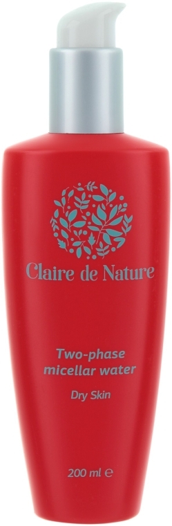 Двофазна міцелярна рідина для сухої шкіри - Claire de Nature Two-phase Micellar Water Dry Skin