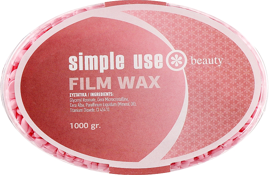 Воск для депиляции пленочный в гранулах "Роза TIO2" - Simple Use Beauty Film Wax — фото N3