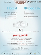 Колготки для женщин "Floreal" 20 Den, noisette - Pierre Cardin — фото N2