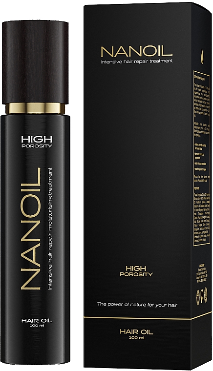 Масло для волос с высокой пористостью - Nanoil Hair Oil High Porosity — фото N1