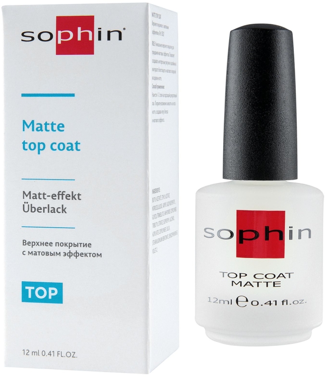 Матирующее верхнее покрытие - Sophin Matte Top Coat