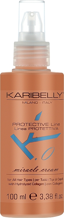 Крем для блеска и увлажнения волос - Karibelly Protective Miracle Cream — фото N1