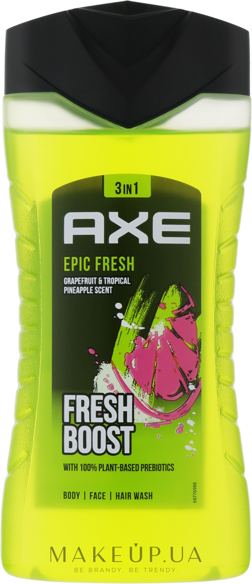 Гель для душу 3 в 1 - Axe Epic Fresh Boost 3 In1 Formula Body, Face And Hair Wash — фото 250ml