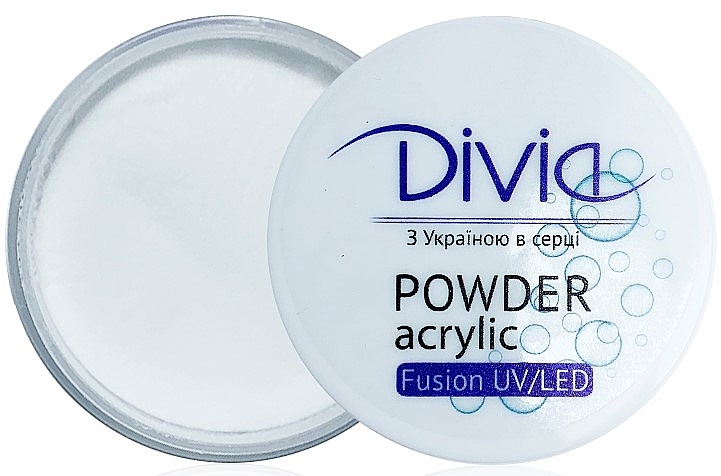 Акриловая пудра для наращивания ногтей, Di1816 - Divia Acrylic Powder Fusion UV/LED 