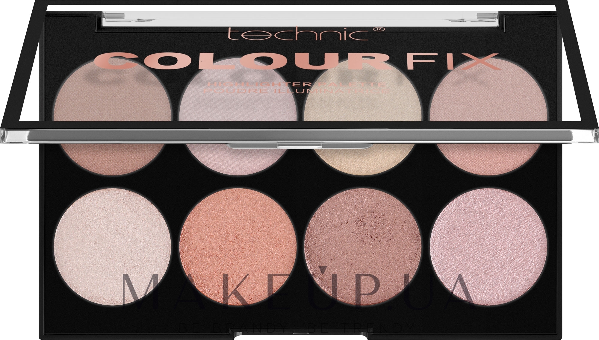 Палетка хайлайтерів - Technic Cosmetics Colour Fix Highlighter Palette — фото 15.6g