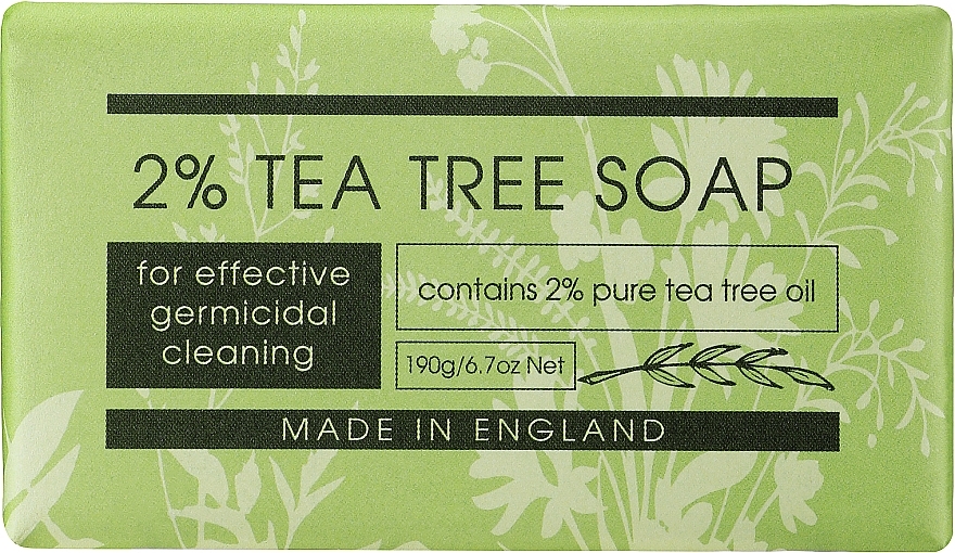 Мило "Чайне дерево" - The English Soap Company Take Care Collection 2% Tea Tree Soap — фото N1