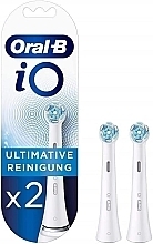 Насадки для электрической зубной щетки, белые, 2 шт. - Oral-B iO Ultimate Clean — фото N1