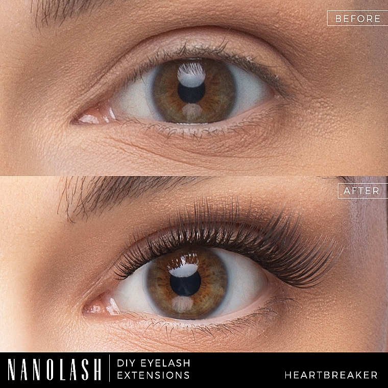 Накладні вії - Nanolash Diy Eyelash Extensions Heartbreaker — фото N22