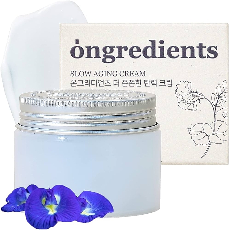 Шовковистий крем для обличчя - Ongredients Slow Aging Cream — фото N1