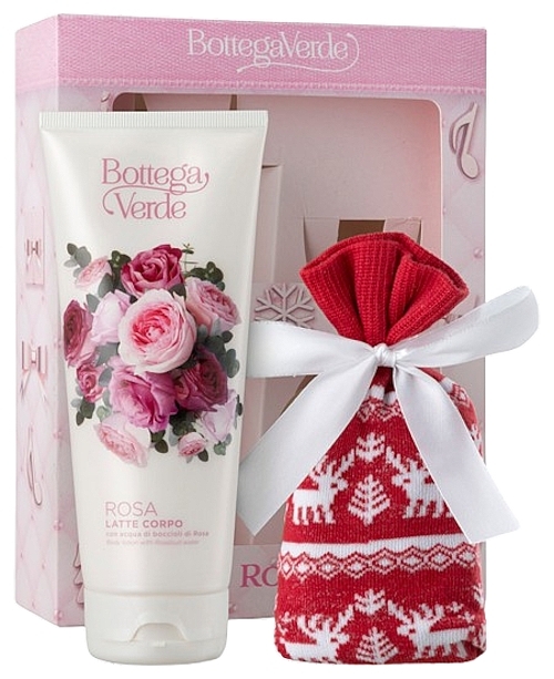 Bottega Verde Rosa - Набор (b/lot/200ml + socks/2pcs) — фото N1