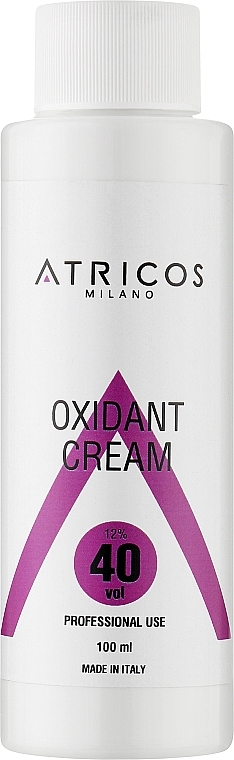 Оксидант-крем для фарбування та освітлення пасом - Atricos Oxidant Cream 40 Vol 12% — фото N1