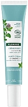 Парфумерія, косметика Очищувальний крем для обличчя   - Klorane Bio Aquatic Mint Purifying Cream