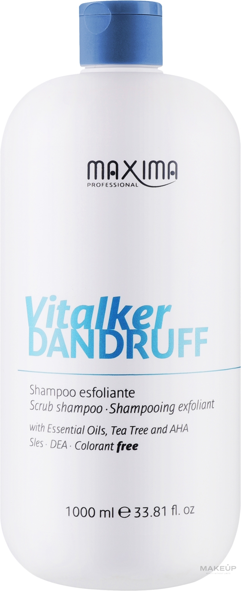 Шампунь-скраб от перхоти - Maxima Vitalker Dandruff Exfoliating Shampoo — фото 1000ml