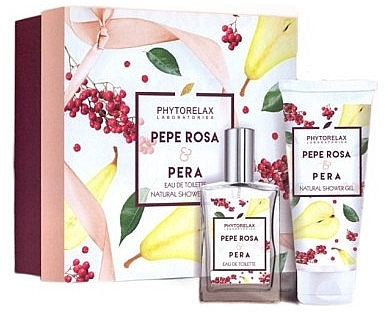 Набор - Phytorelax Laboratories Pepe Rosa And Pera (edt/50ml + sh/gel/100ml) — фото N1