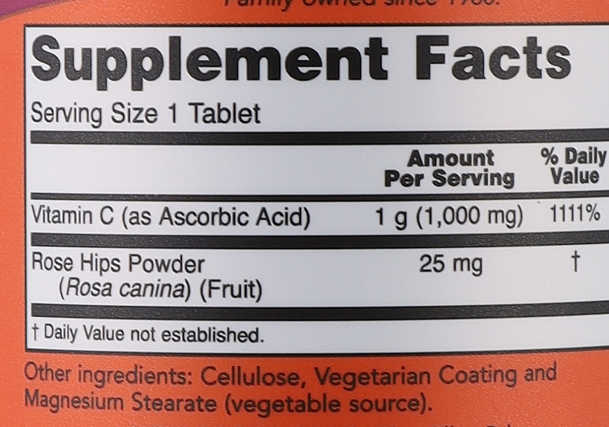 Витамин С-1000 - Now Foods Antioxidant Protection C-1000 With Rose Hips Tablets — фото N4