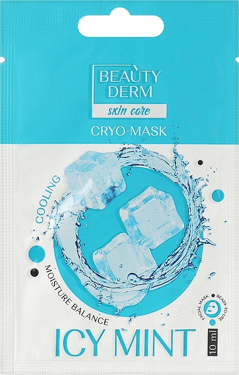 Крио-маска для лица - Beauty Derm Icy Mint