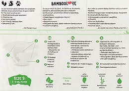 Бамбуковые подгузники, S (3-8 кг), 25 шт - Bamboolove — фото N2