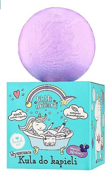 Пенящаяся бомбочка для ванны - Nickelodeon Little Unicorn Bath Bomb Berries — фото N1