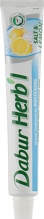 Отбеливающая зубная паста - Dabur Herb`l Salt & Lemon