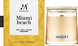 Ароматична свічка "Miami Beach" - Menuet Scented Candle — фото N2