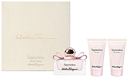 Духи, Парфюмерия, косметика Salvatore Ferragamo Signorina - Набор (edp/50ml + body/lot/50ml + sh/gel/50ml)