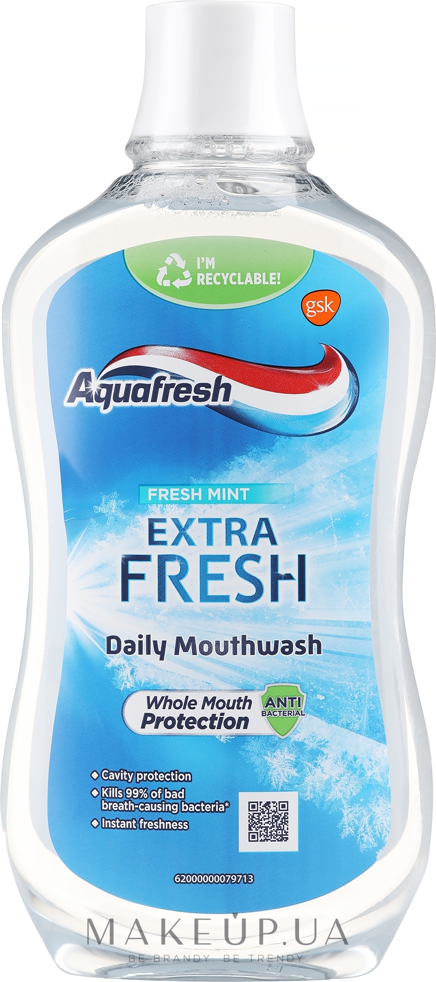 Ополіскувач для порожнини рота - Aquafresh Extra Fresh & Minty — фото 500ml